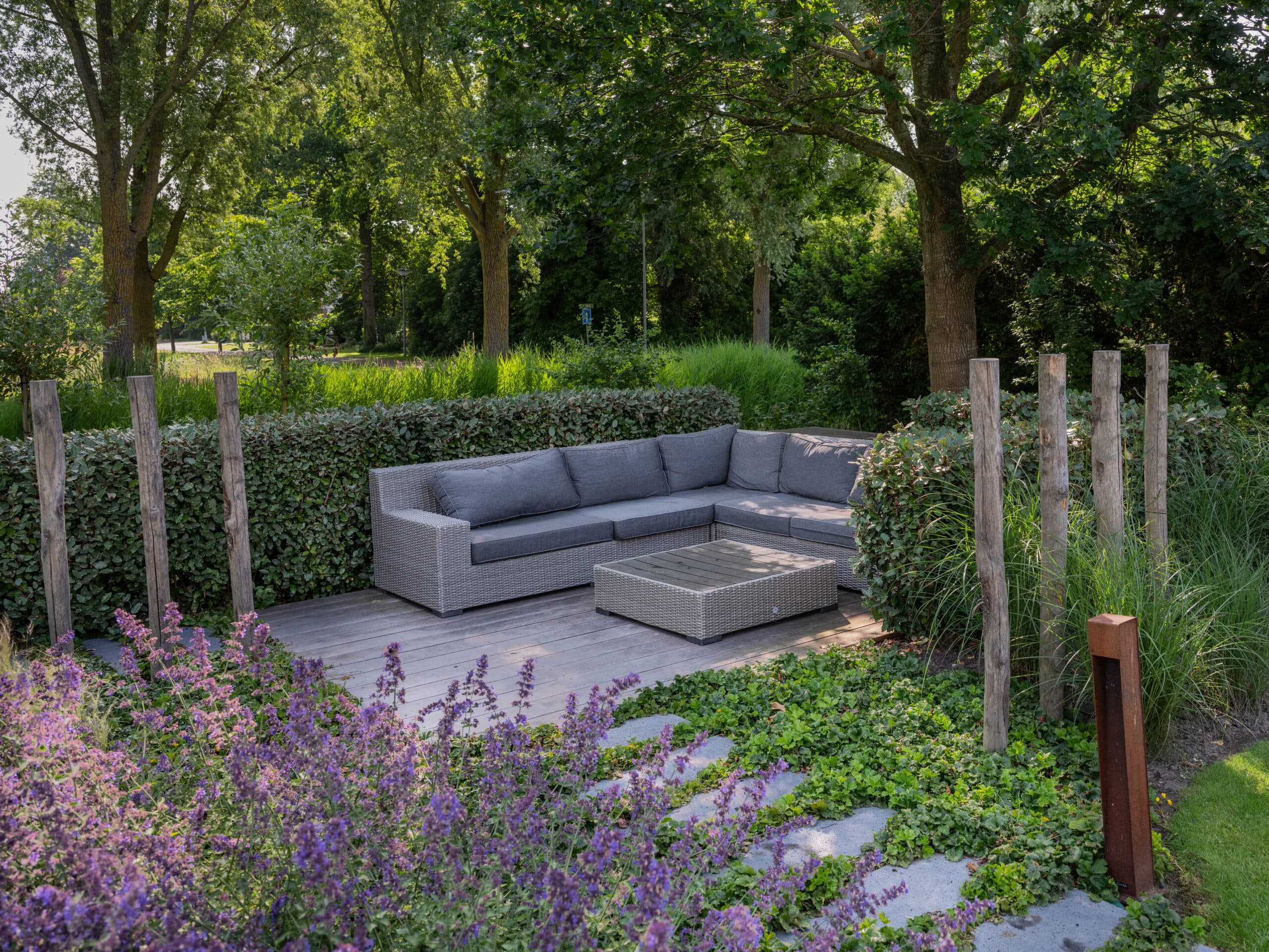 Aangelegde tuin in de regio Alkmaar