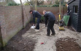 Offerte voor tuin - voorbereiende werkzaamheden